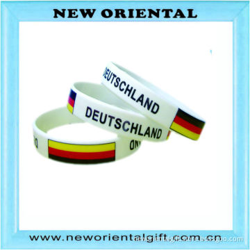 2014 custom factory printing silicone bracelet